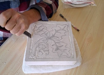 Relief Tile Carving