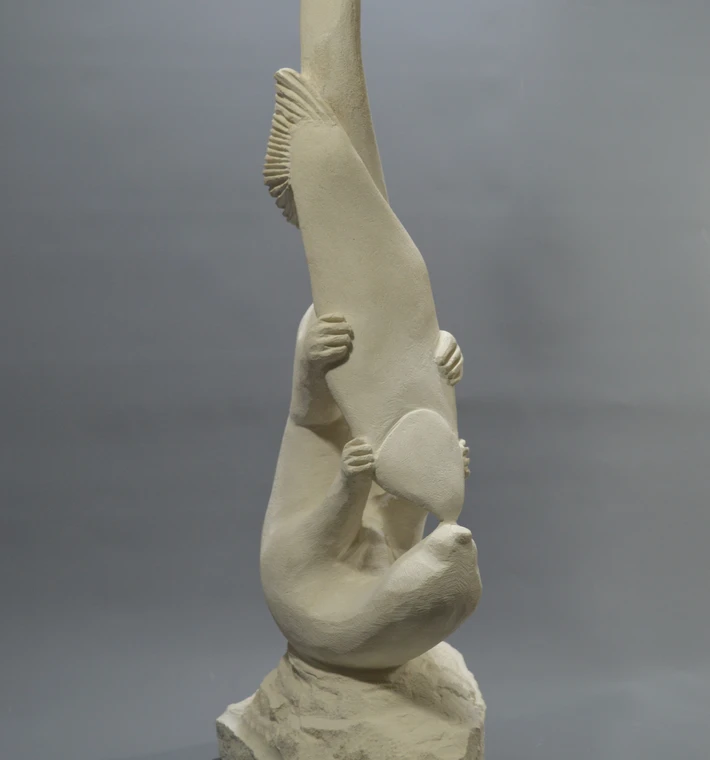 Otter Catching A Fish 4